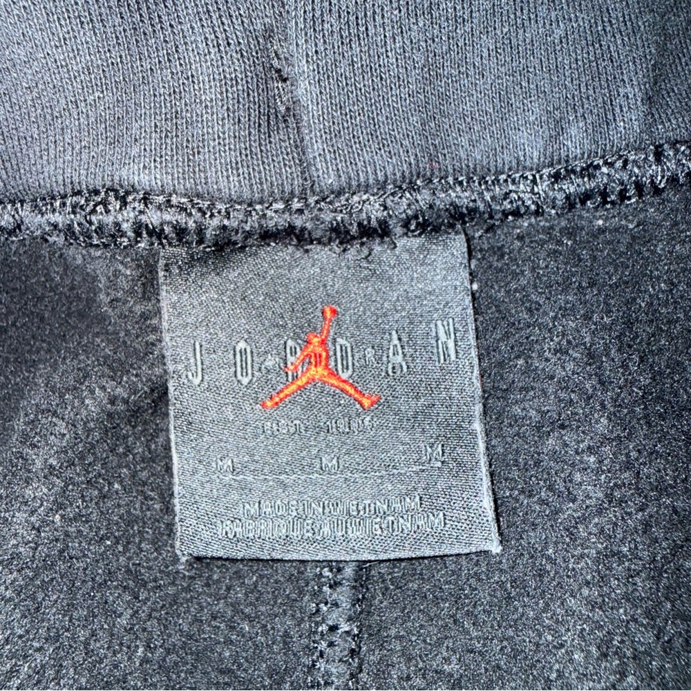 Nike Jordan Jumpman Fleece Shorts Black White Mens Size Medium - Picture 6 of 8